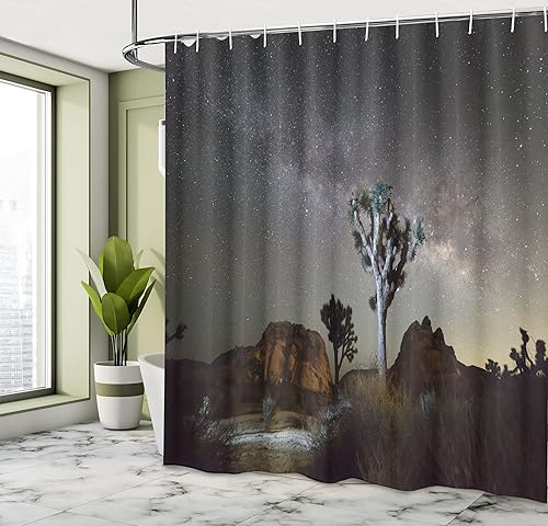 Miniatura 8 de Lunarable Cortina de ducha de pastor alemán, foto de primer plano de un perro joven frente al telón de fondo naranja, juego de decoración de baño de