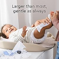 Vista 3 de LILLYDOO Toallitas para bebé con un 99% de agua – Sin perfume, hipoalergénicas, a base de plantas, resistentes y libres de plástico, compostables, 4