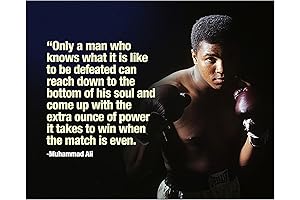 Muhammad Ali Boxing Motivation Canvas Wall Art Print