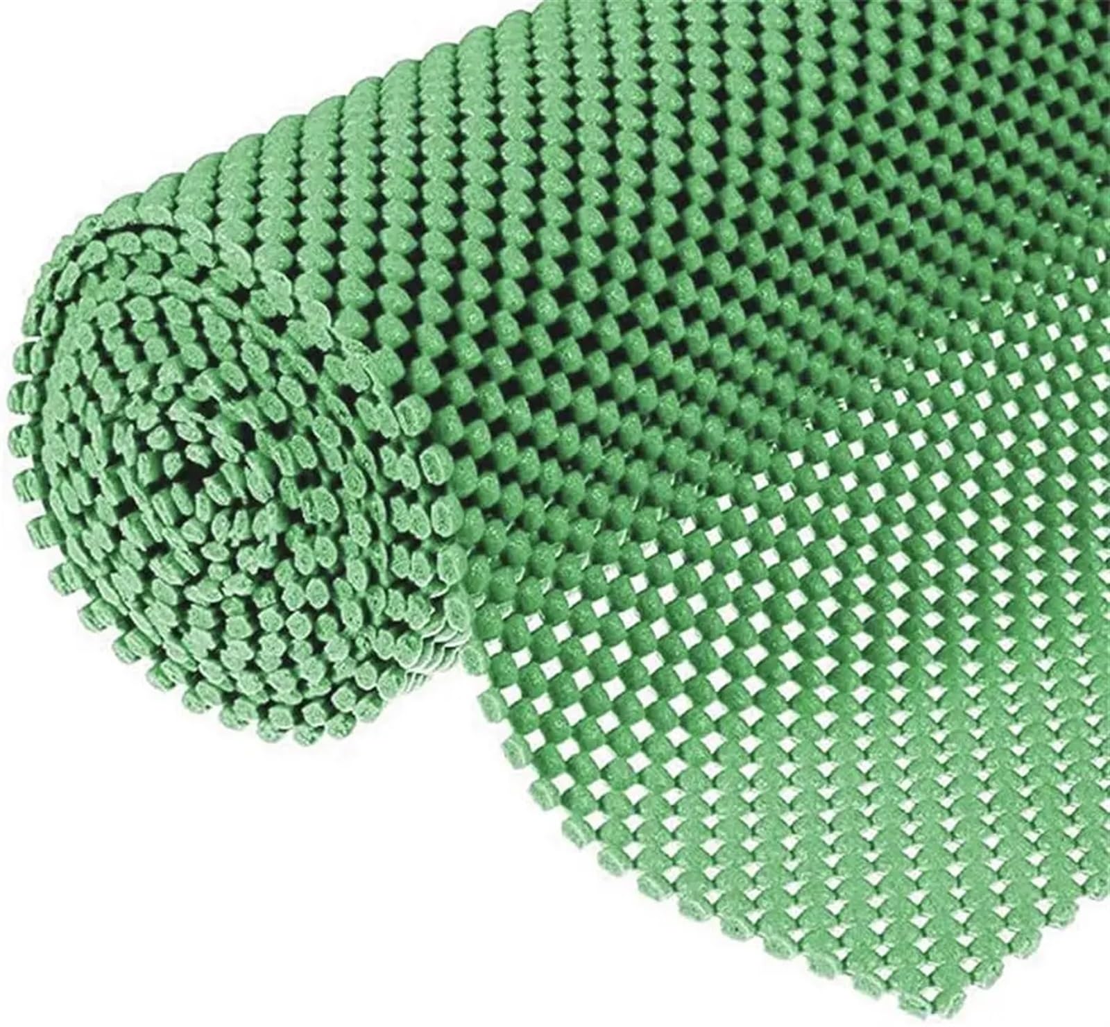 GSCLZ Non Slip Rug Mat 2PCS Shelf Liner Drawer Liner Non-Slip Mat Shelves Grid Pattern PVC Non-Adhesive Grip Liner for Kitchen Cabinets Wire Shelving For Rug Anti Slip(Green,50x30cm)