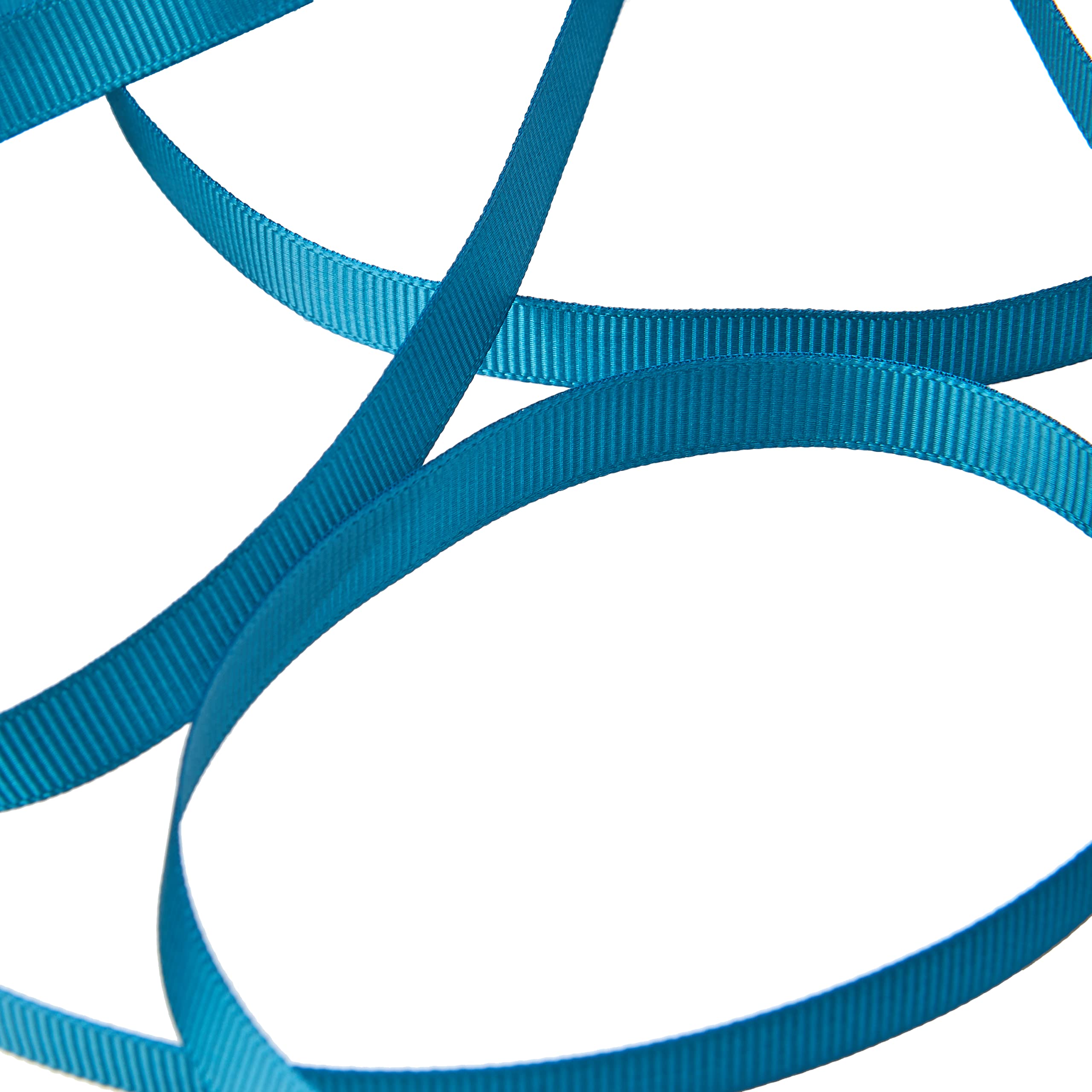 Ruban Gros Grain - Bleu Turquoise Conditionnement Au Mètre Largeurs 10 Mm