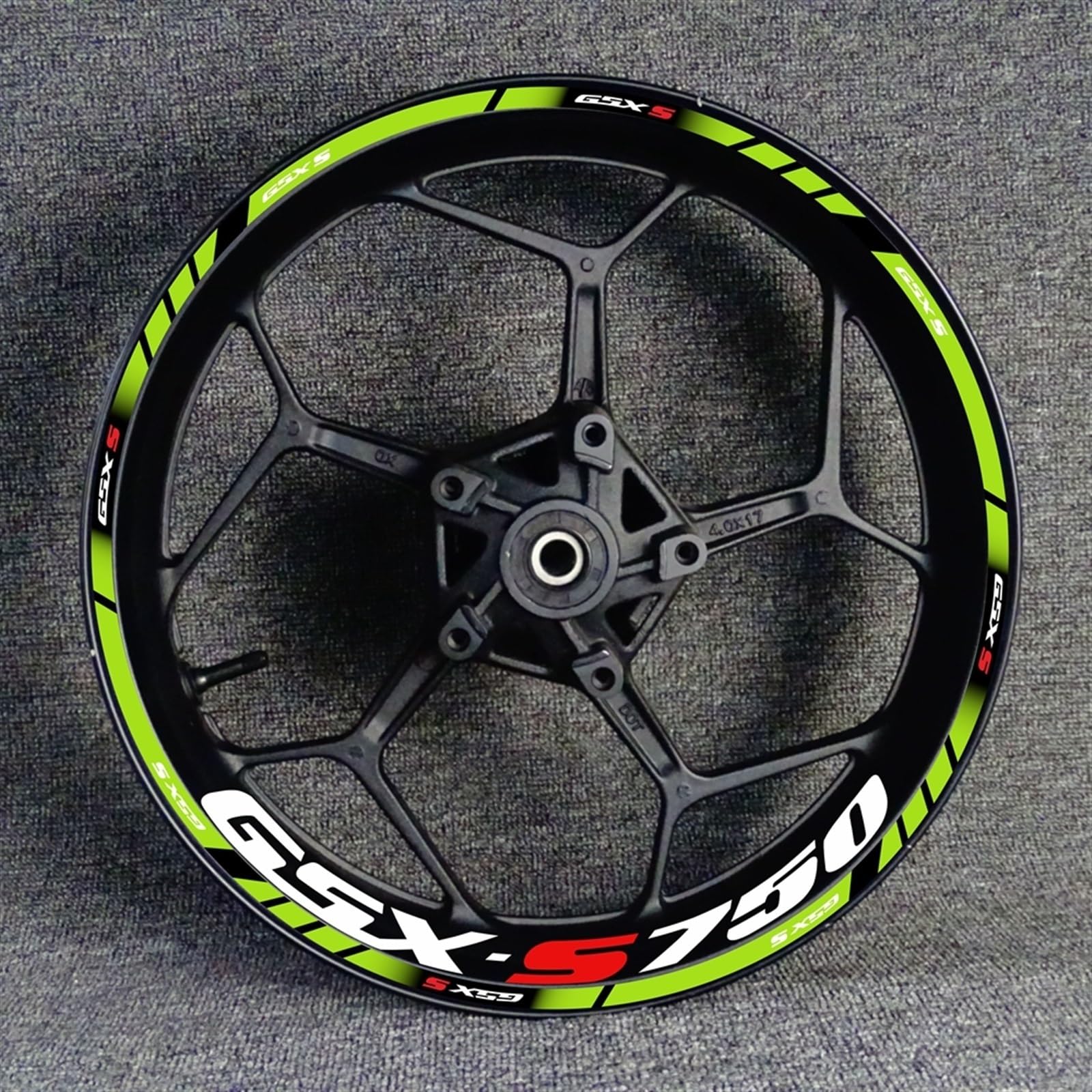 Motorcycle Wheel Rim Hub Decal Decoration Set for Suzuki GSX-S750 GSX750S GSXS750 Gsxs 750 S750 Decorative(Color14)