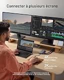 Anker USB C Hub, 11-in-1 Docking Station Dual Monitor, 10 Gbps USB-C and USB-A Data Ports, 4K HDMI and DisplayPort, 100W Power Delivery, 2 Data Ports, Ethernet, for XPS - 8