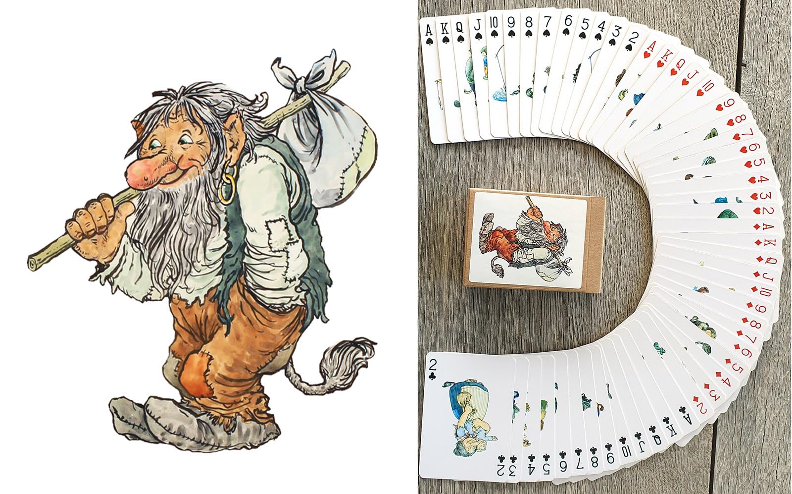 NORDIC TROLL FAMILY Playing Cards (Poker Deck 54 Cards All