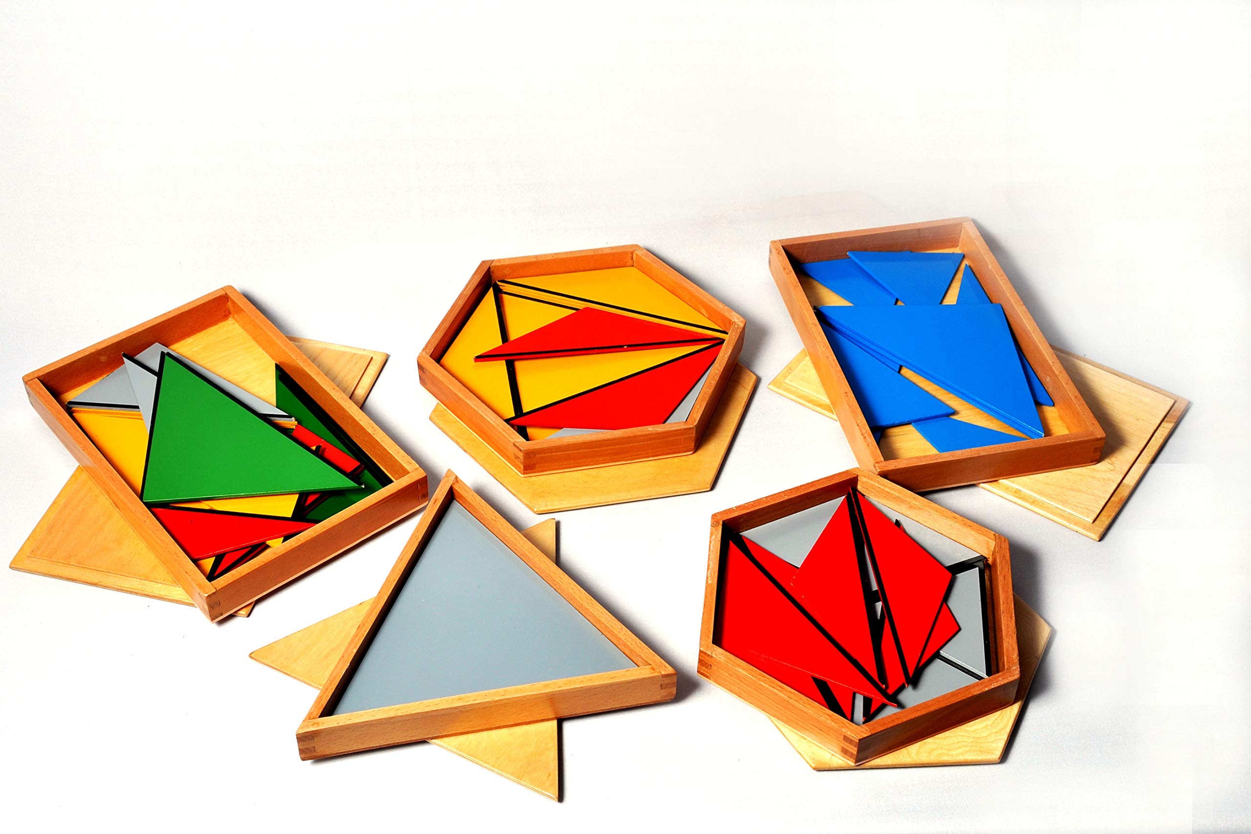 JNANAMUDRA -SENSORIAL -CONSTRUCTIVE Triangles Set of 5(Economy)
