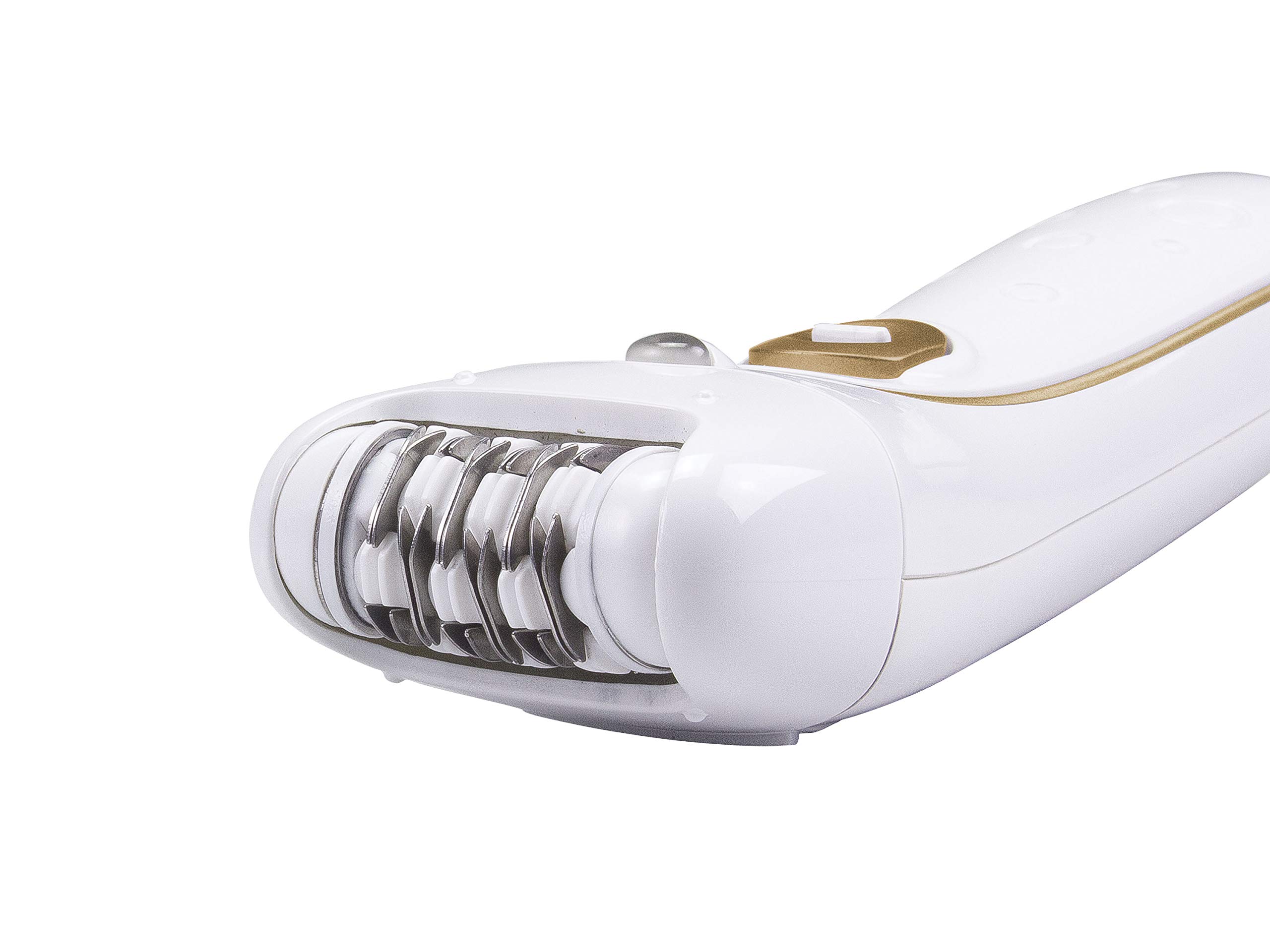 BEPER 3BEPI001 - Depiladora 2en1, Funcionamiento con cable o recargable, Plug&Play, Dos cabezales, Dos velocidades, Afeitadora y Silk-épil, Depilación rápida, Luz, Funda y cepillo incluidos