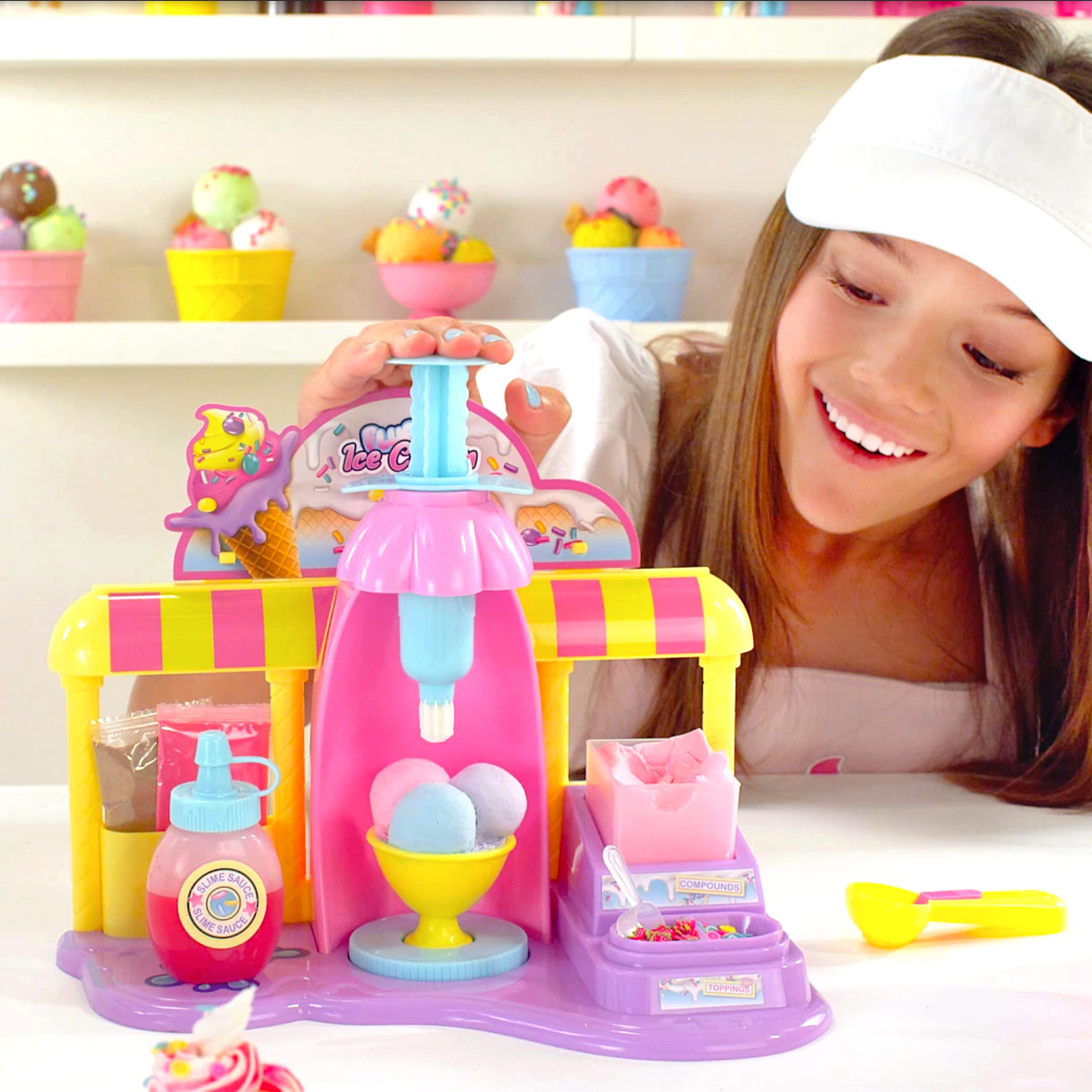Canal Toys - Slime Fluffy Pop - Fábrica de Helados de Slime Esponjoso y perfumado (Ice Cream Factory) - SSC180