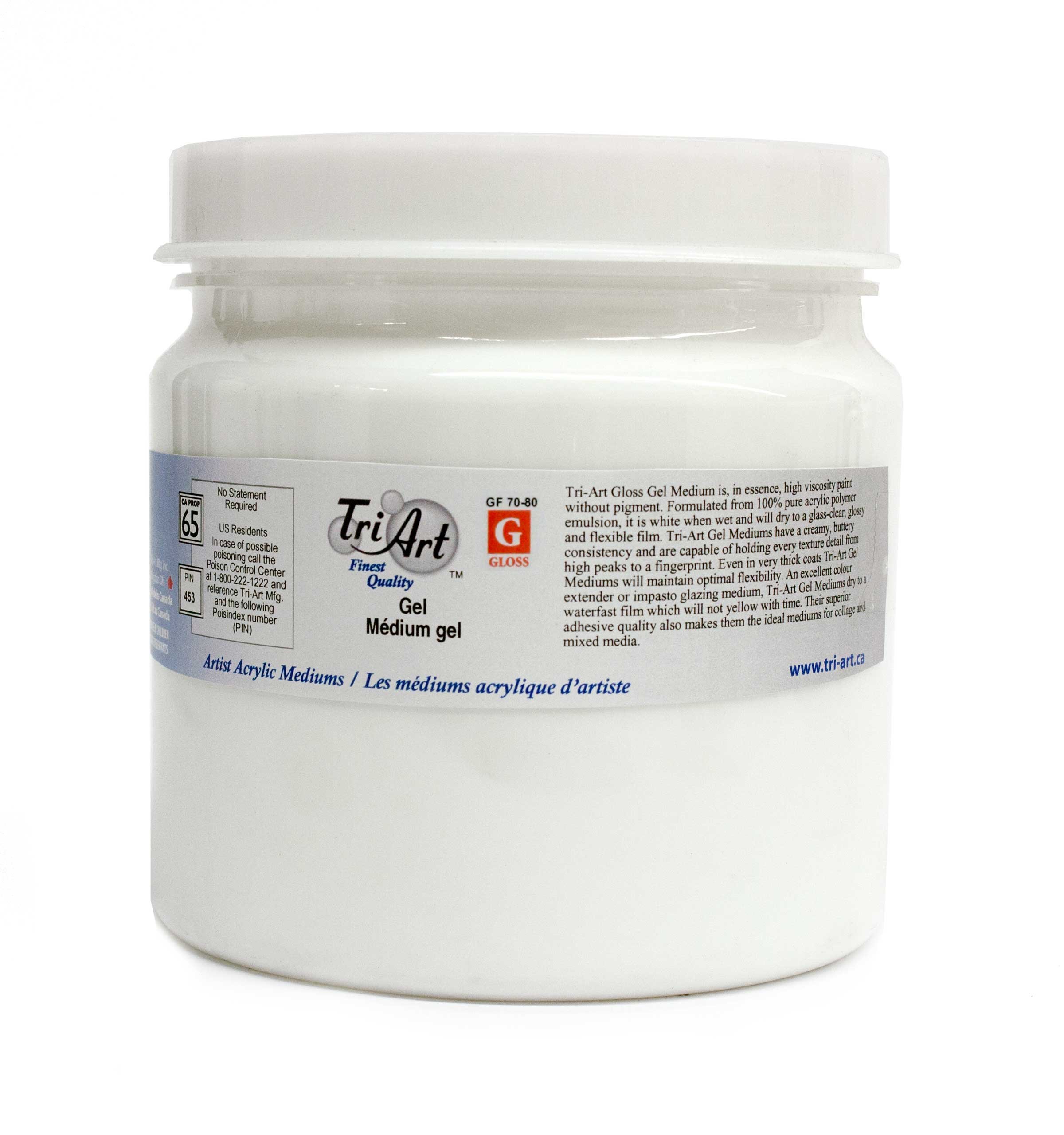 Tri-Art Artist Gel Mediums, 1000ml, Gloss