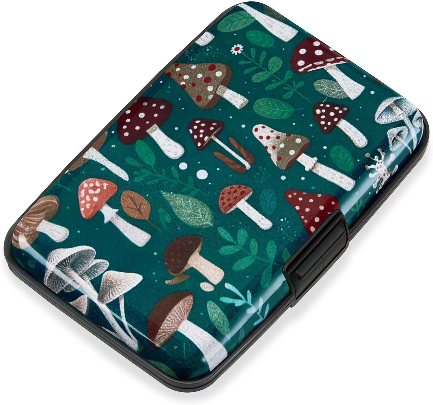 Mayski Credit Card Holder for Women RFID Blocking Wallet, Mushroom