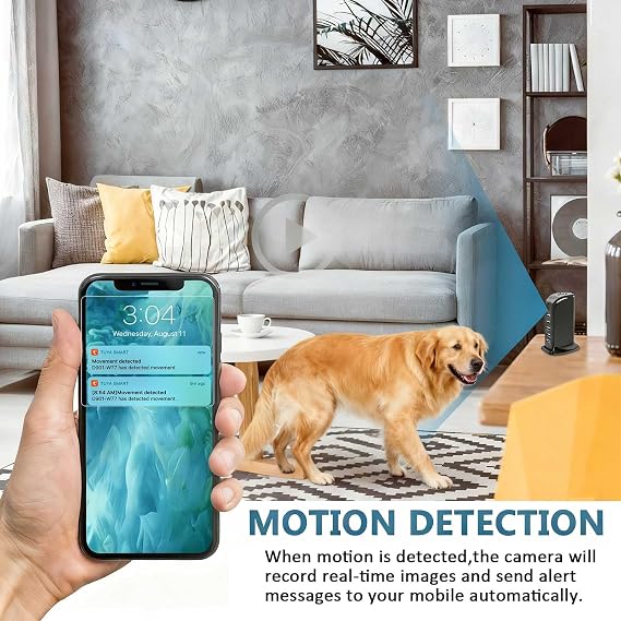 1080P HD WiFi Spy Hidden Mini Video Camera for Home Office Security