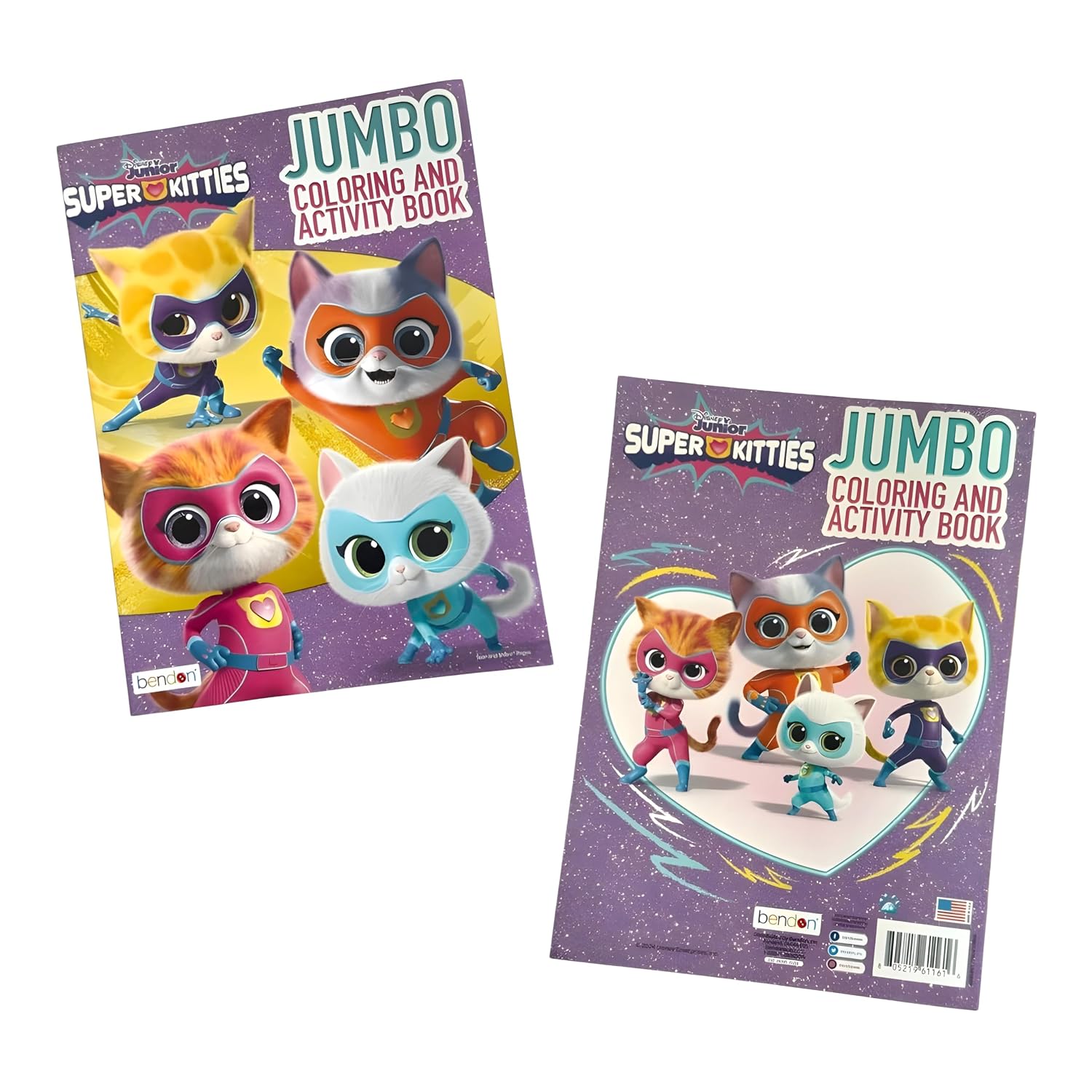 Bendon Super Kitties Coloring and Activity Book – 80 Pages, Tear & Share Sheets, Purple