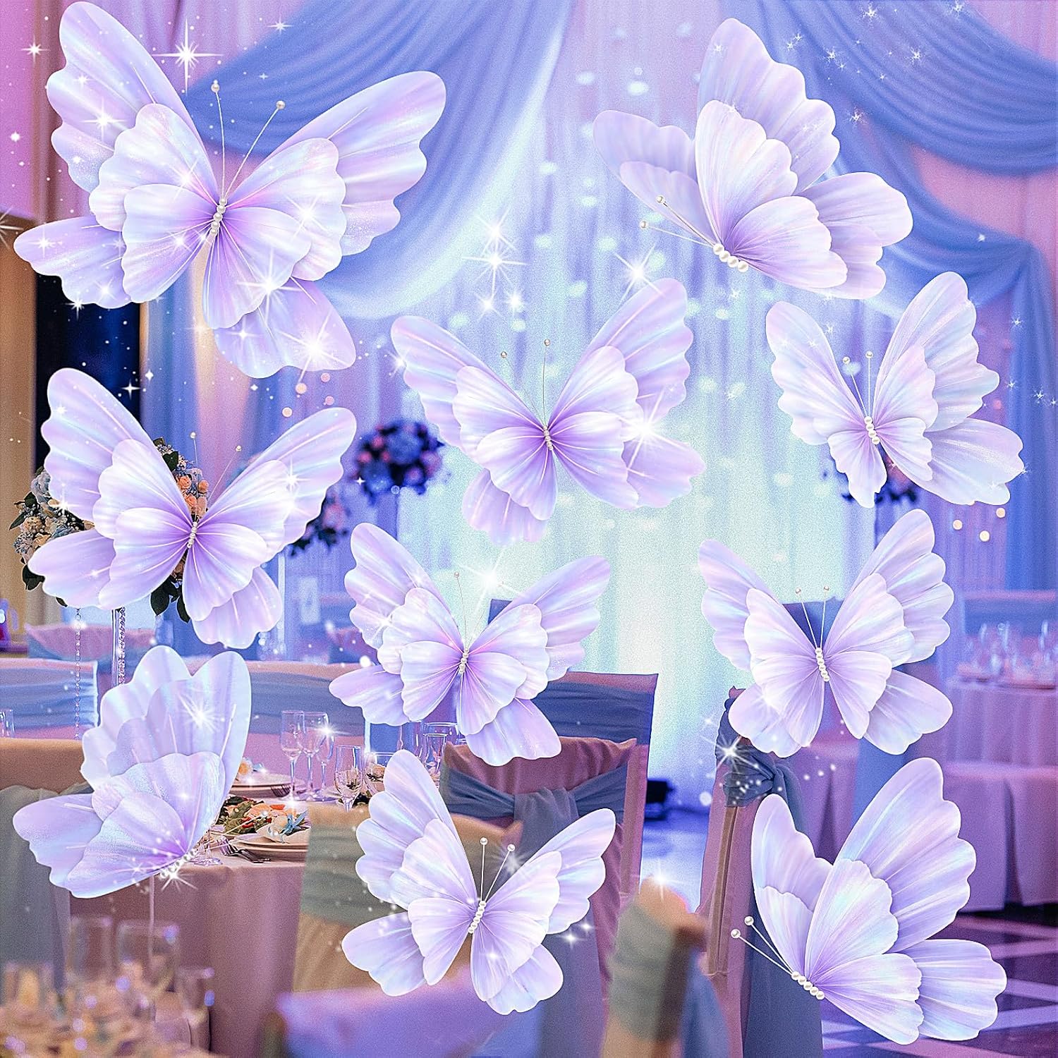 Amazon.com: Suncalla 10 Pcs Large Butterfly Party Decoration Mariposas