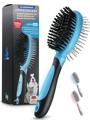 BluePet Cepillo Perros y Gatos Pelo Largo y Corto, Elimina nudos y suciedad