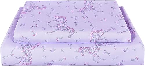 Miniatura 1 de Softan Juego de sábanas para niños y niñas, tamaño matrimonial, sábana bajera ajustable para niños, transpirable y sedosa, sensación suave, juego de