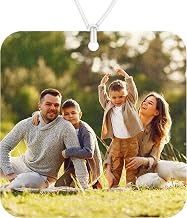 Personalised Car Air Freshener with Custom Printed Photo, Picture or Logo | Choose Your Own Scent, Square, 8cm
