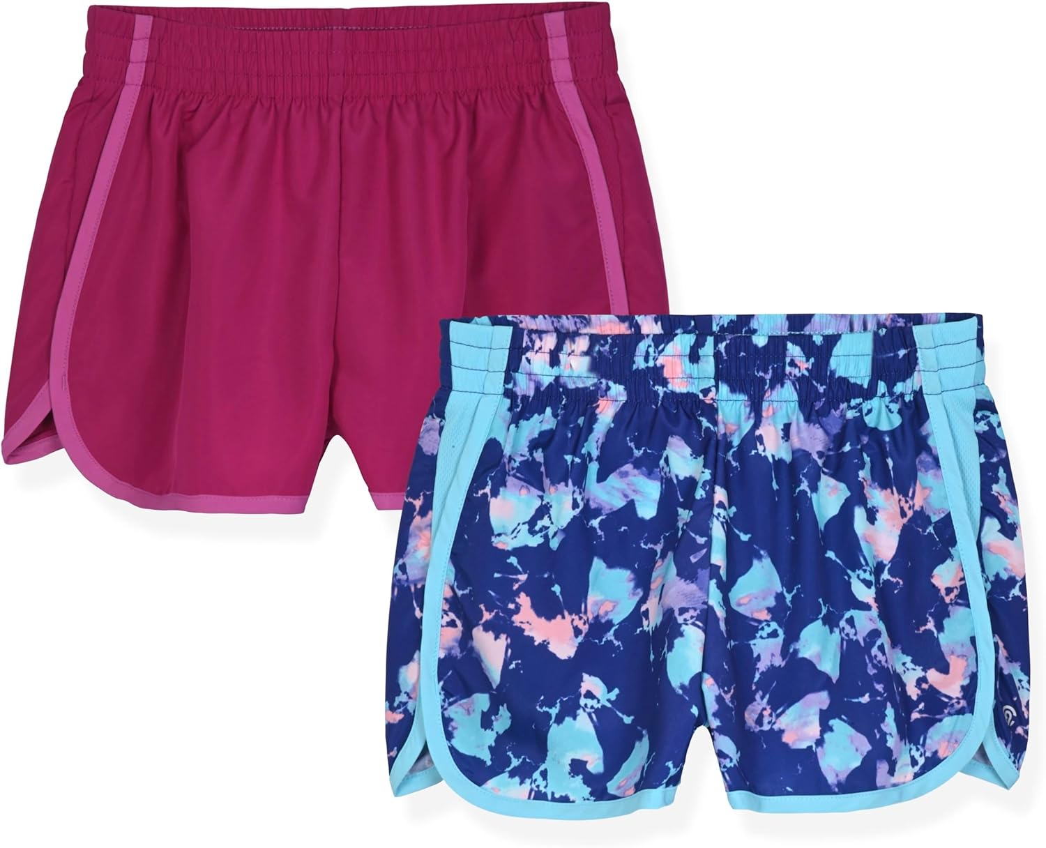 C9 Champion Girls Shorts - 2 Pack Athletic Woven Running Shorts for Kids