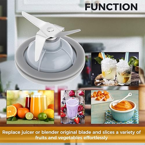 Miniatura 6 de BL1900 - Hoja de licuadora y sellado de juntas de goma, repuesto para licuadora Black Decker 14291600, compatible con BL1900, BL3900, BL4900,