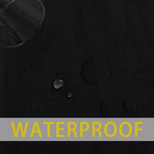 Miniatura 152 de sancua - Mantel rectangular de PVC 100 % impermeable, 54 x 54 pulgadas, vinilo a prueba de aceite, derrames, fácil de limpiar con un paño, para