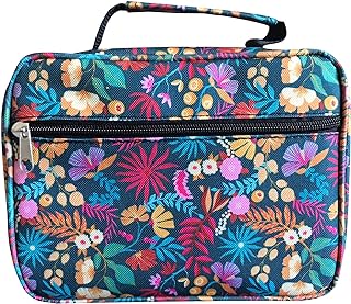 LDS Scripture Case Scripture Tote for Quad Triple Combination Women with Zipper Pockets - Baptism Gift Missionary Gift Scripture Case, Girls Scripture Bag