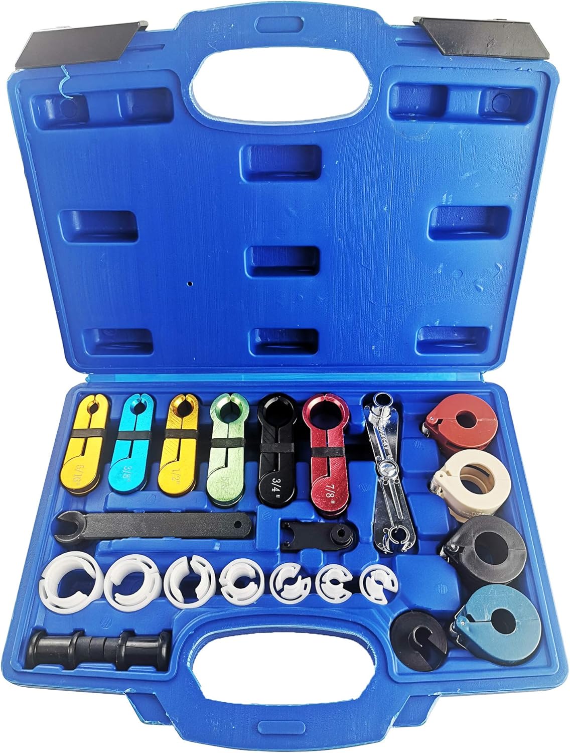Wisepick 22pcs Master Quick Disconnect Tool Kit for Automotive AC Fuel Line and Transmission Oil Cooler Line, Include Type Remover, fit for Most Ford Chevy GM Models Scissor : Automotive