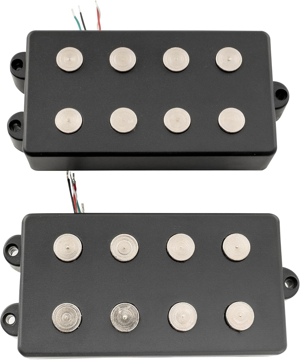Artec MMC4 Ceramic Magnet Soapbar Style Bass Pickup Neck Bridge Pickups Set 12.6K for 4-String MusicMan Style Bass, Black