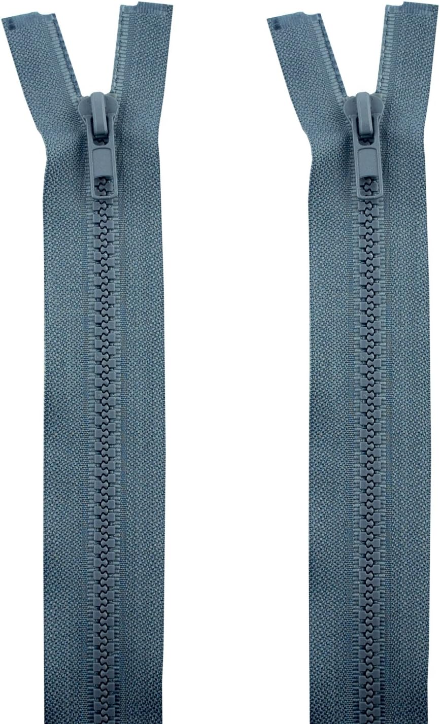 HAND® 2 PCs No.5 Black Plastic Closed End Automatic Zips 60cmL x 33mmW
