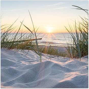 Leinwand Bild CANVAS WANDBILD Kunstdruck XXL Meer Strand Sonnenuntergang 693