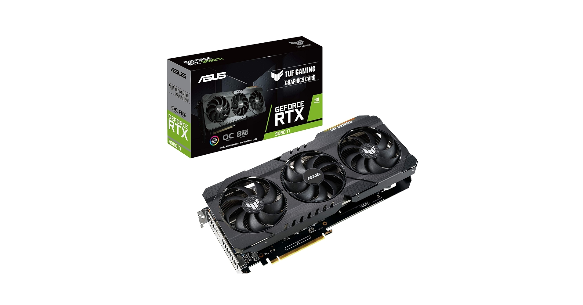 グラフィックボード・グラボ・ビデオカード ASUS TUF-RTX3060TI-O8G-V2-GAMING 8GB ASUS TUF Gaming GeForce RTX 3060 Ti V2 OC Edition 8GB GDDR6