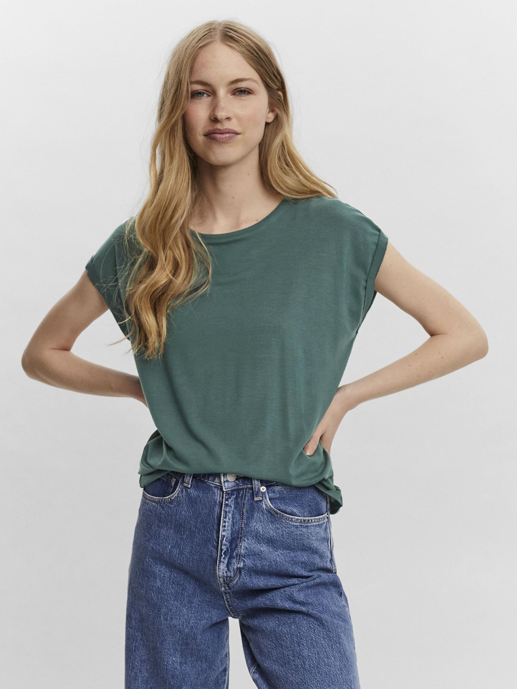 VERO MODA Damen Vmava Plain Ss Unterhemd