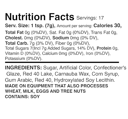 Miniatura 6 de Mystic Sprinkles Cristales de azúcar botella de 4.2 oz (rubí - rojo)