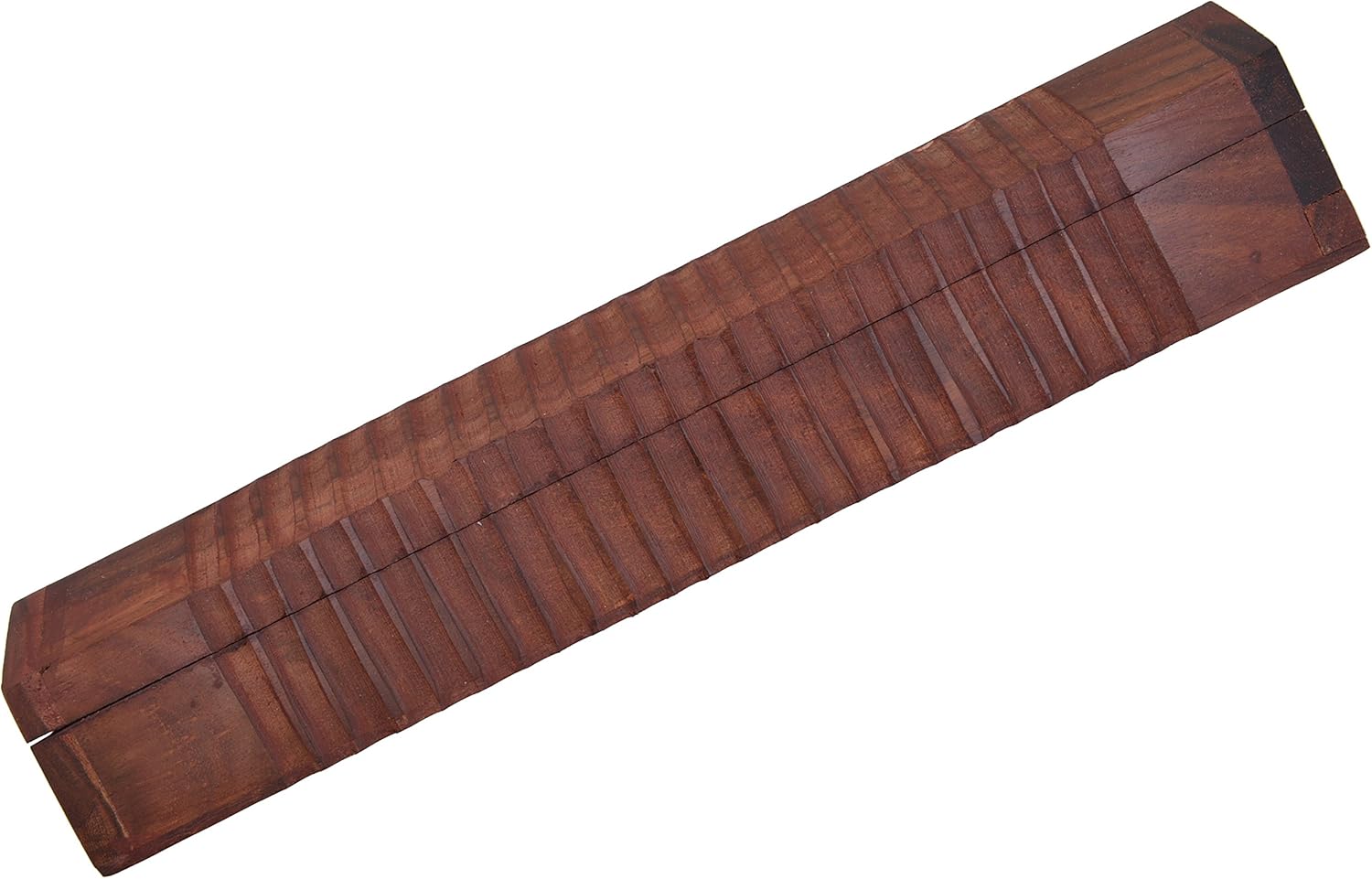 ® Rose Wooden Coffin Incense Burner - Jali and Cutter Work 12" - Brass Inlays & Storage Compartment (3)