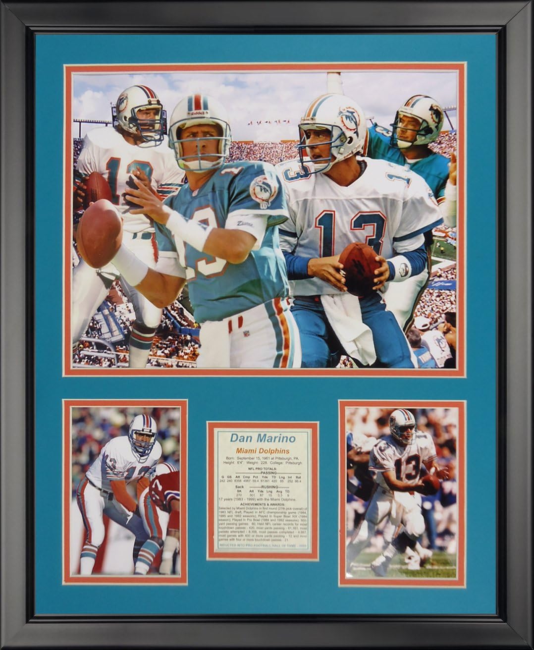 Legends Never Die Dan Marino - Collage - Framed Photo Collage, 16" x 20"