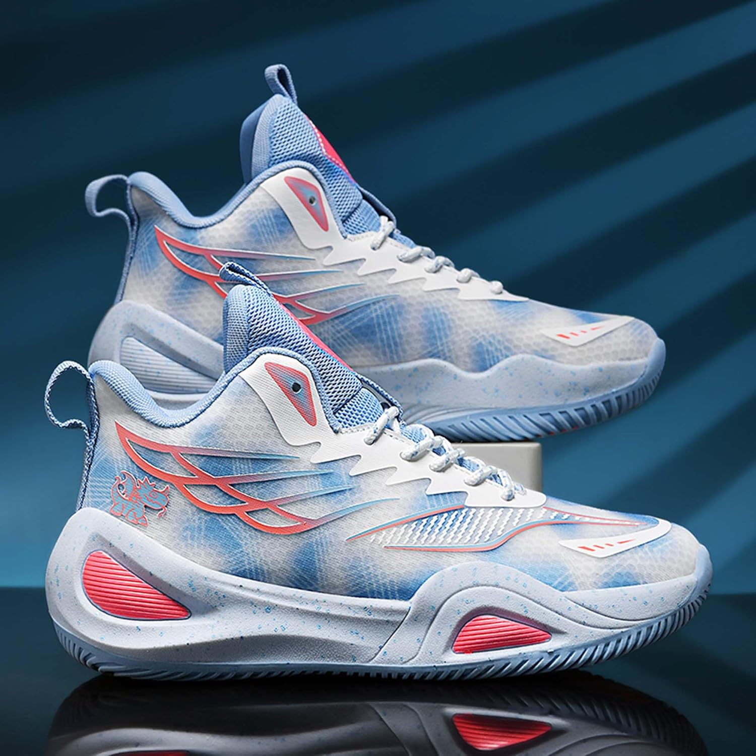 Mens Womens Couples Lace Up Mid Top Casual Sneakers Comfortable and Breathable Running Shoes Rubber Sole Non Slip Basketball Sneakers Walking Shoes Wear Resistant and Durable Fitness Training Shoes