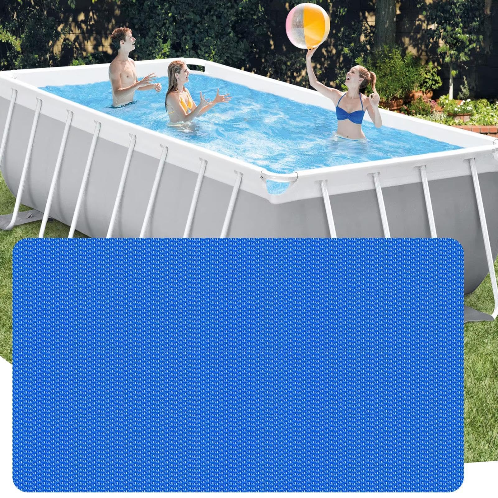 Teli Da Piscina Copertura Per Vasca Idromassaggio Resistente Ai Raggi UV | Copertura Solare Per Piscina Utilizzabile In Inverno, , Spa, Laghetto, Nuoto, Prato, Patio E Giardino