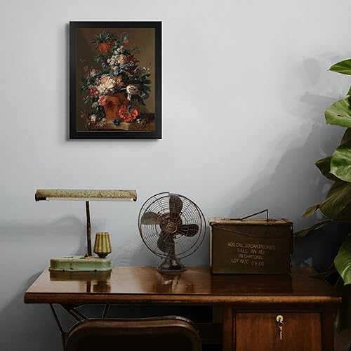 Miniatura 4 de Jan Van Huysum - Póster enmarcado para decoración de pared póster de reproducción de pintura de arte fino póster e imágenes de reproducción de