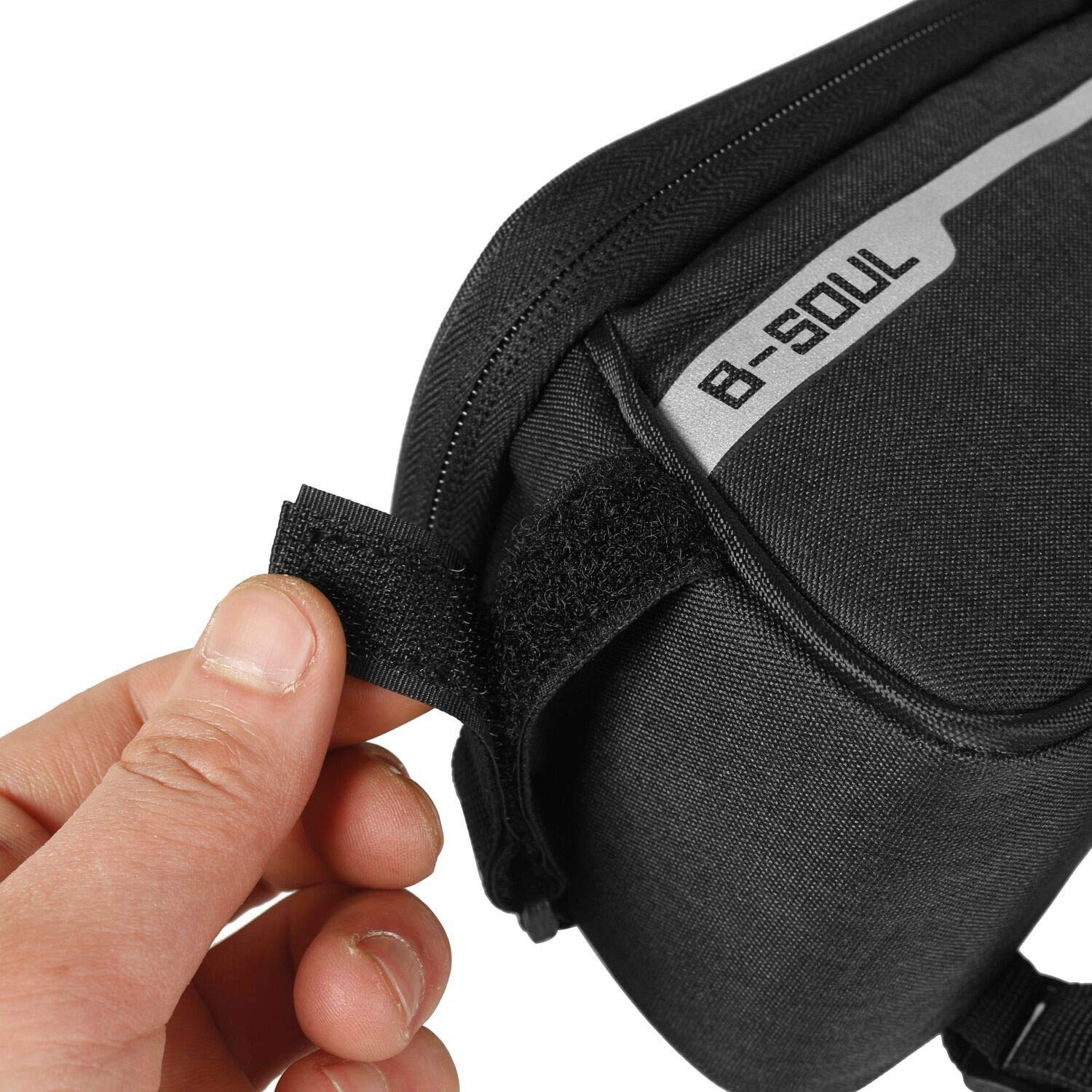 Pochette De Cadre Vélo Pour Huawei P20 Pro – Support étui Noir-argent – K-S-Trade