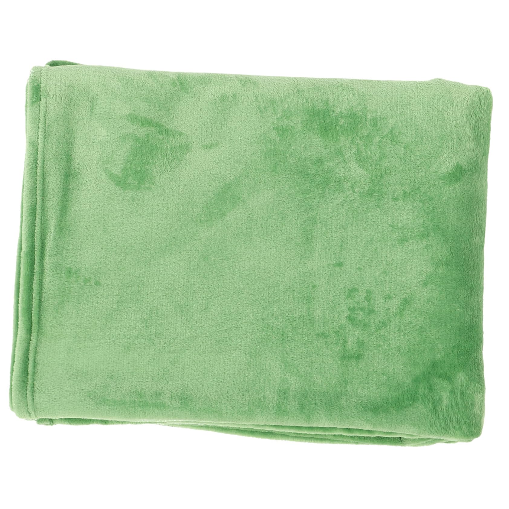 Manta polar de poliéster verde para exteriores camas camping y sofá ULTECHNOVO