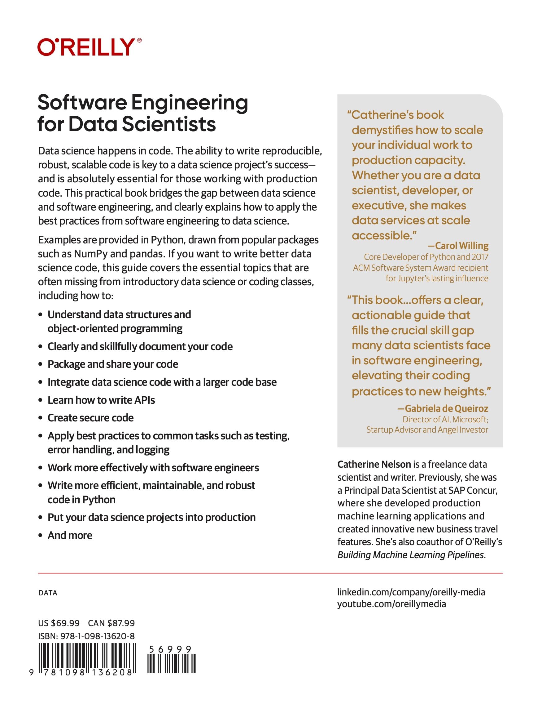 Software Engineering for Data Scientists: From Notebooks to Scalable Systems