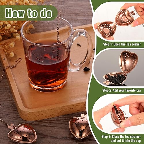 Miniatura 10 de Sumind 100 coladores de té de acero inoxidable, infusor de bolas de té de hojas sueltas, difusor de intervalo de té más pronunciado, filtros de té