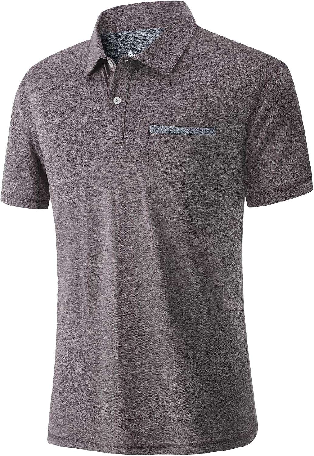 V VALANCH Men's Polo Shirts, Short Sleeve Moisture Wicking Casual Shirts with Pocket, Stylish Daily Wear Tees