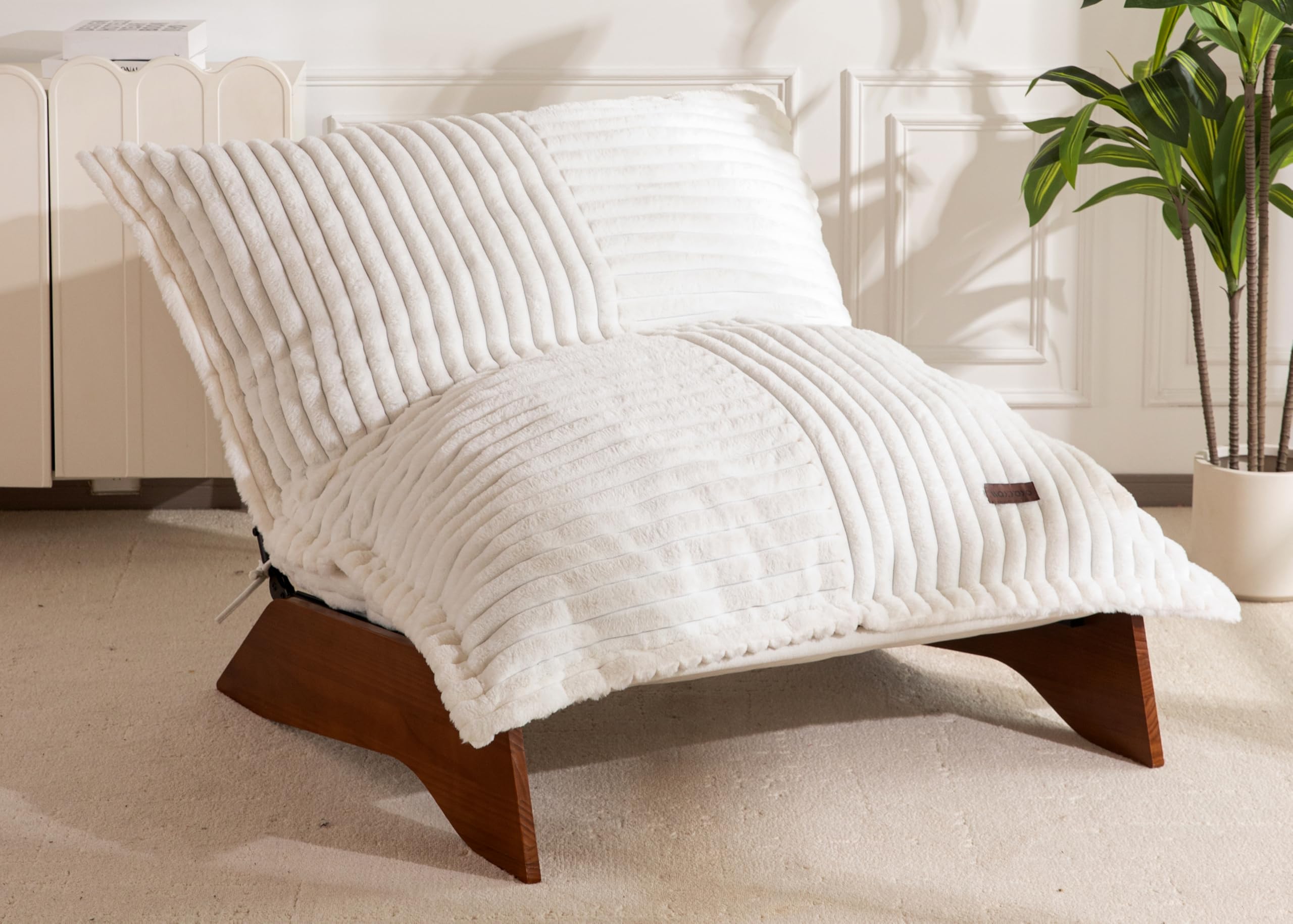 Photo 1 of ***MISSING PARTS***
MAXYOYO Adjustable Living Room Chair, 3-Position Bean Bag Chair with Frame