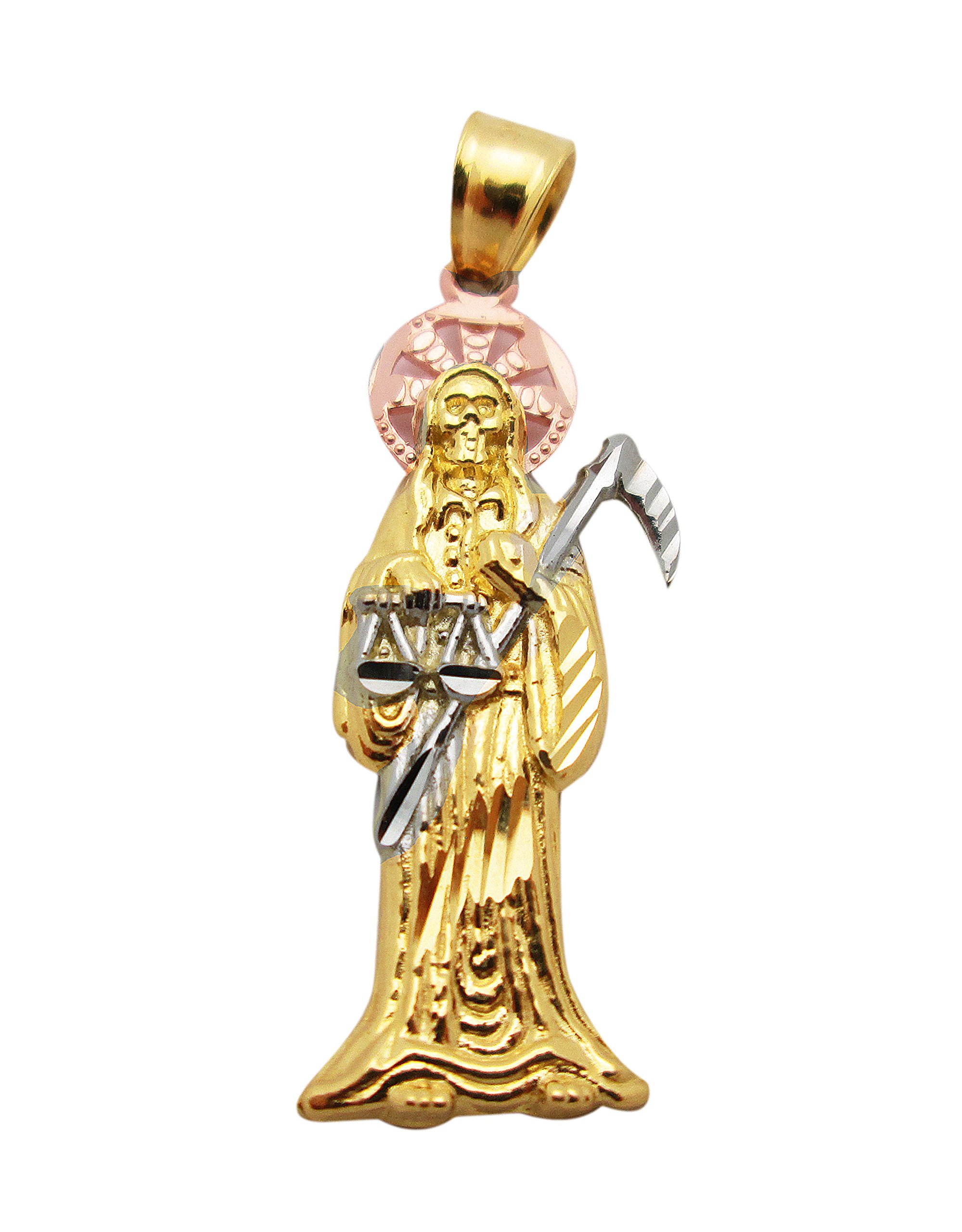 Buy 10k Tri Color Gold Santa Muerte 