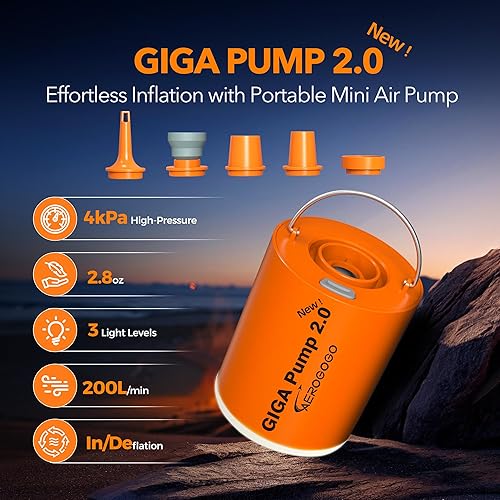 Miniatura 9 de 2.0 Bomba de aire eléctrica portátil 1300 mAh batería recargable bomba ultra mini infladordeflator bomba para anillos de natación colchón de aire