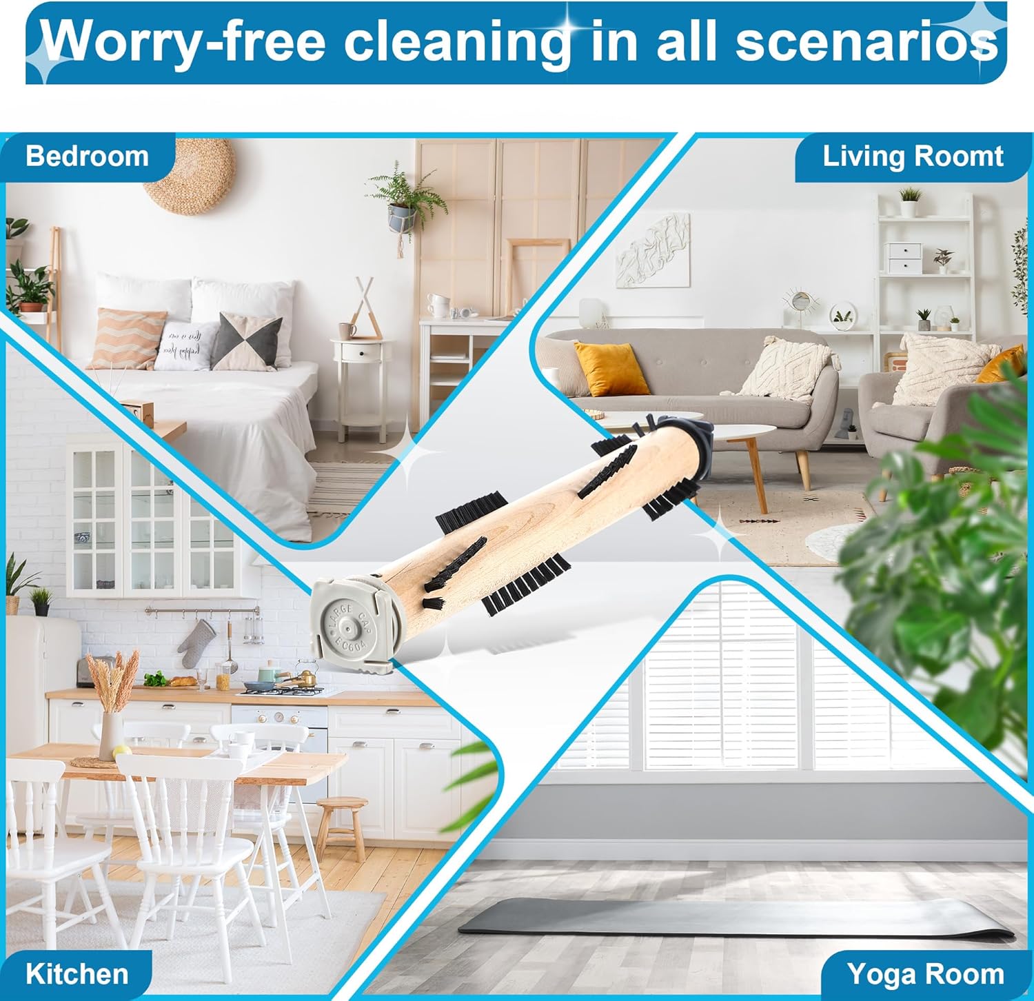 Vacuum Cleaner Brush Roll Compatible with Kirby Vacuum Cleaner G3/G4/G5/G6/Sentria, Ultimate G, Attachments Replacement Part, Brush Roller with Magnet&Ball Bearing for Deep Carpet Clean(1 Pcs)