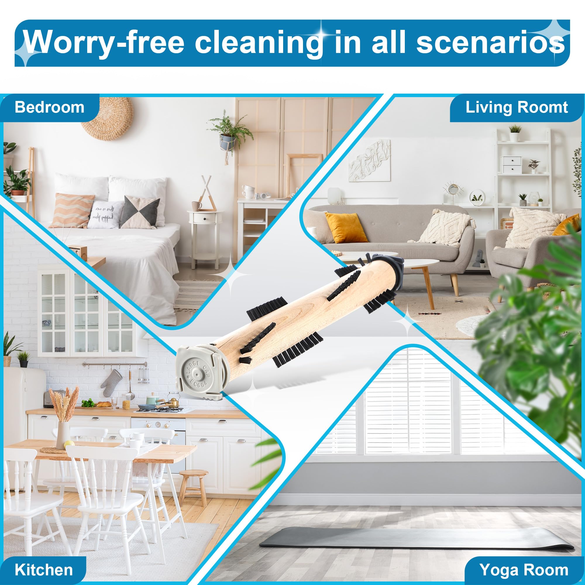 Rollo de cepillo para aspiradora compatible con aspiradora Kirby G3/G4/G5/G6/Sentria, Ultimate G, accesorios de aspiradora, piezas de repuesto, rodillo de cepillo de repuesto para limpieza de