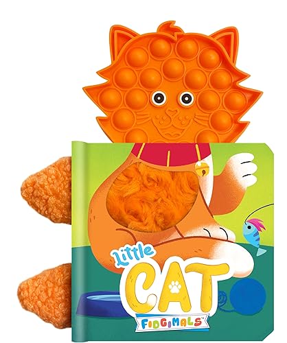 Fidgimals Little Cat Baby Book | Sensory Board Book with