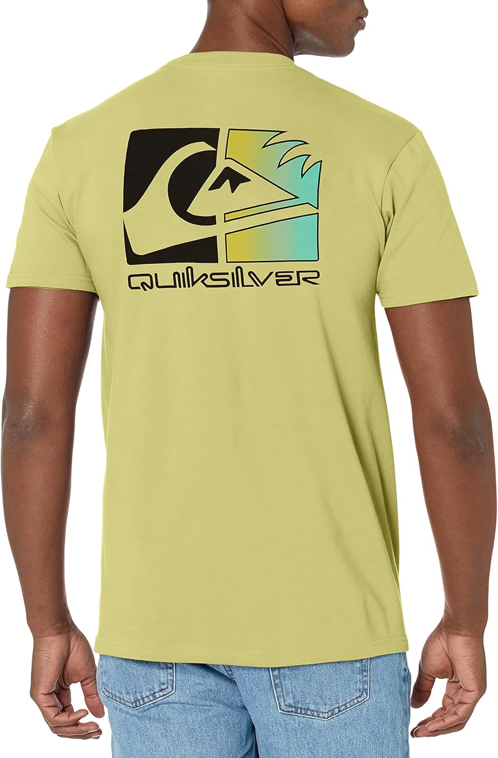 Quiksilver Men's Art Graphic Logo Short Sleeve Tee Shirt
