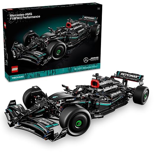 LEGO Technic Mercedes-AMG F1 W14 E Performance Model Car Kits - Formula 1 Building Sets for Adults, Ages 18+ - Gift for Birthdays - Race Car with Realistic Details - 42171