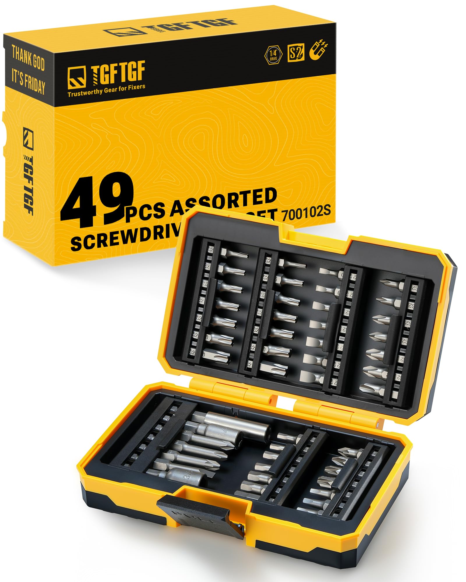 49PC Screwdriver & Nut Driver Set - S2 Steel -2 49PC Screwdriver & Nut Driver Set - S2 Steel -2