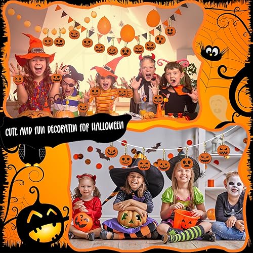 Miniatura 5 de Kit de llavero de pintura de diamante de calabaza de Halloween, accesorios de arte de diamantes de calabaza de Halloween, accesorios de arte de